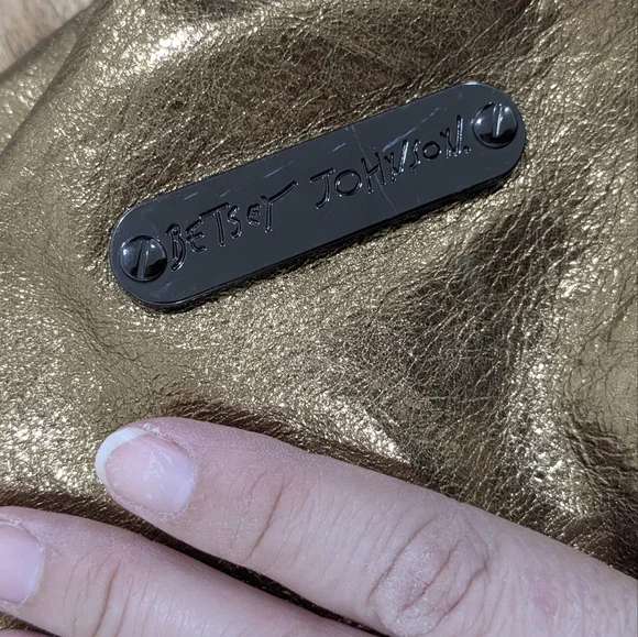 BETSEY JOHNSON VINTAGE Studded Bronze Bag - Picture 14 of 17